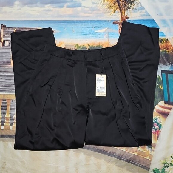 Scotch & Soda Faye High Waisted Tapered Leg Pants Size Large New - Picture 2 of 7